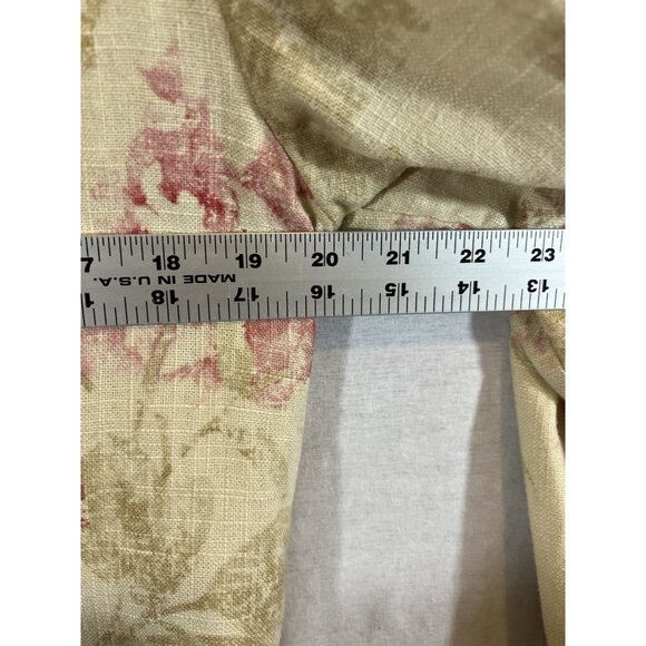 Coldwater Creek Women's Medium Ivory Floral Blazer Linen & Rayon - Picture 5 of 8